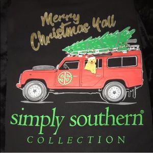 Black, long sleeve Simply Southern Tee. XXL